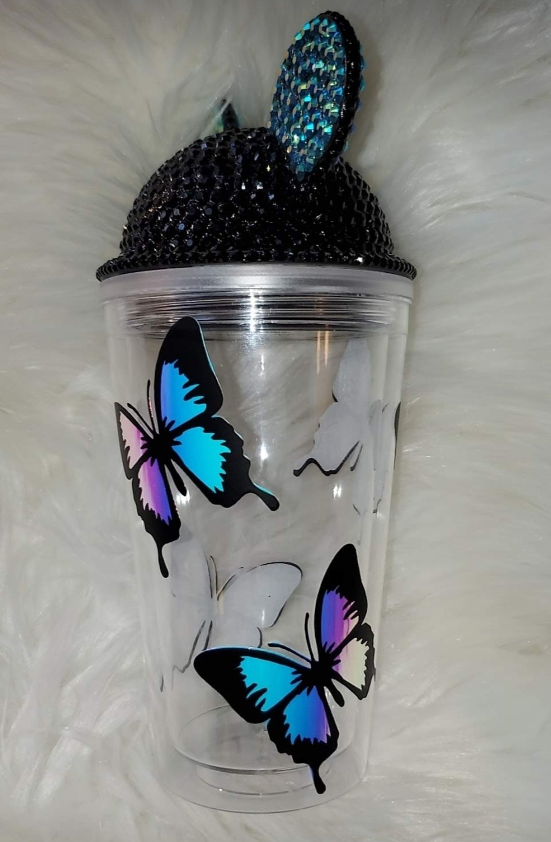 Blinged Mickey Ear tumbler