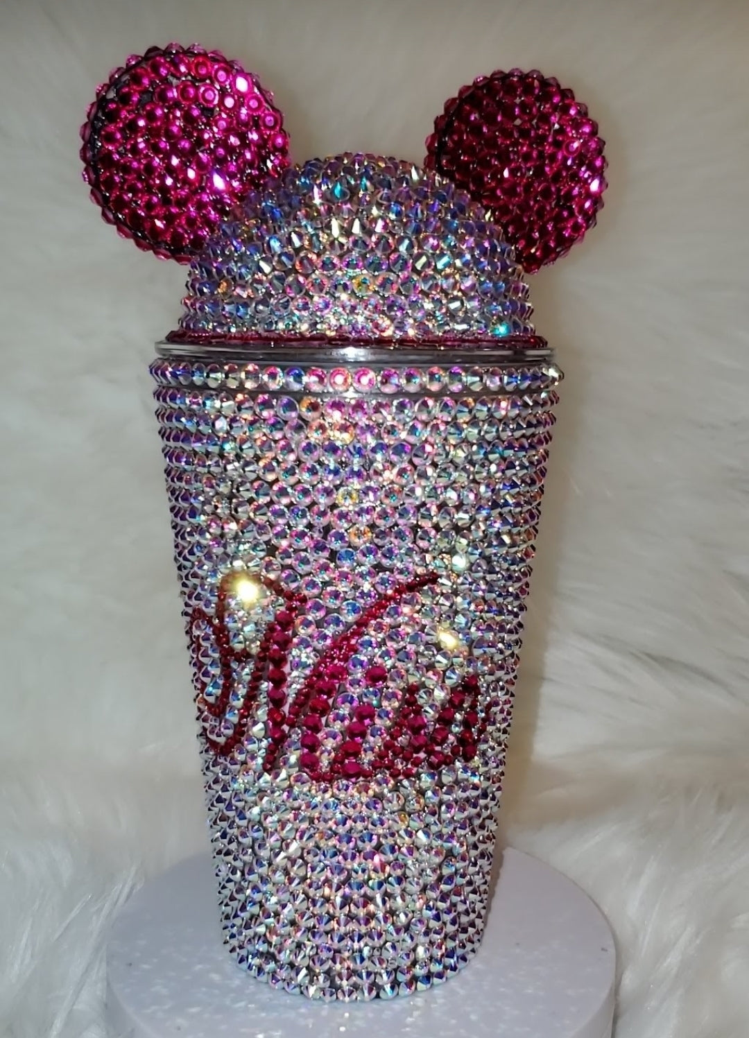 Blinged Mickey Ear tumbler